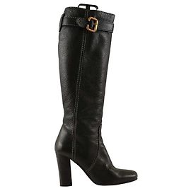 Botas de cuero negras Jimmy Choo Negro