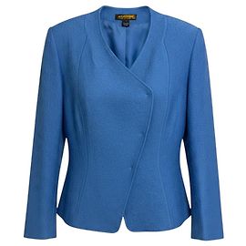 Autre Marque St. John Cerulean Blue Textured Knit Jacket Blue