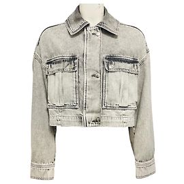 Chaqueta trucker de denim Alessio Iro Mixed Grey Gris