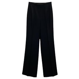 Ralph Lauren Collection Weite Wollhose in Schwarz Schwarz