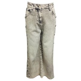 Vaqueros anchos Andreea con botones laterales Iro Mixed Grey Gris