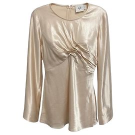 Maje Aje Beige Moonglade Piercing Top Beige