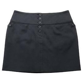Chloé Minifalda Chloe Vintage de jacquard Black Noir con espalda de encaje Negro