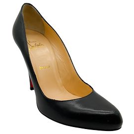 Christian Louboutin Black Leather Pumps Black