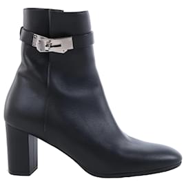Bottes Hermès Saint Germain en cuir 37.5 Noir