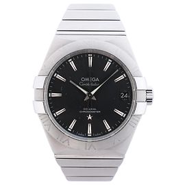 Reloj Omega Constellation 123.10.38.21.06.001 Esfera Gris Negro
