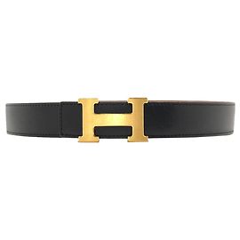 Hermès Hermes Reversible H-Belt Brown Black