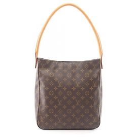 Bolsa de Ombro Louis Vuitton Looping GM Marrom