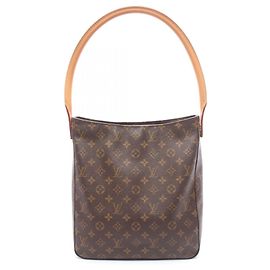 Bolsa de Ombro Louis Vuitton Looping GM Monogram Marrom