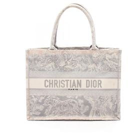 Christian Dior Dior BOOK TOTE Medium Tote Bag Brown White