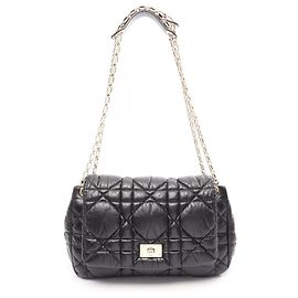 Borsa a tracolla Christian Dior Milly La Foret Cannage Nero