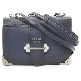 Borsa a tracolla 2-Way Prada Cahier Blu navy