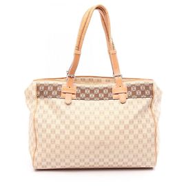 Sac cabas Loewe Repeat Anagram Marron Beige