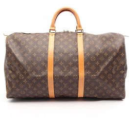 Bolsa Boston Louis Vuitton Keepall 55 Monogram Marrom