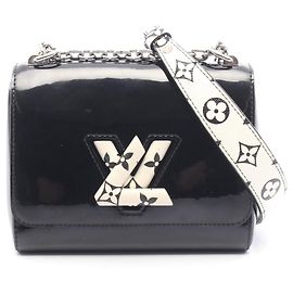 Bolsa de Ombro Louis Vuitton Twist PM Noir Preto Branco