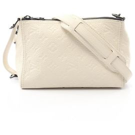 Louis Vuitton Triangle Messenger 2-Way Shoulder Bag White