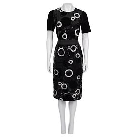 Dolce & Gabbana Sequin Print Cocktail Dress Sz.44 Pre-owned Other