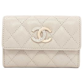 Chanel Coin Purse in Grained Calfskin White