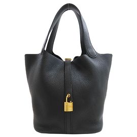 Hermès Hermes Picotin Lock MM Handbag Black