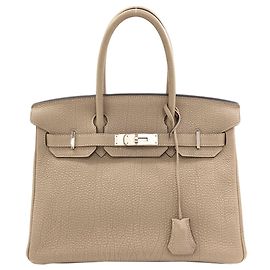Hermès Bolsa Hermes Birkin 30 Bege