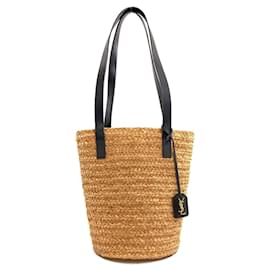 Yves Saint Laurent Basket Bag Panier Small Tote Brown Black
