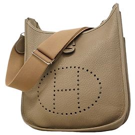 Hermès Sac à épaule Hermes Evelyne 3PM Taupe