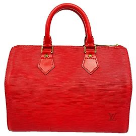 Borsa Louis Vuitton Epi Speedy 25 Rosso