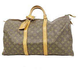 Louis Vuitton Boston Monogram Keepall 50 Marrone
