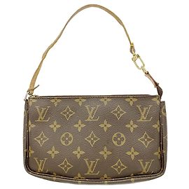Louis Vuitton Monogram Pochette Accessoires Bag Brown
