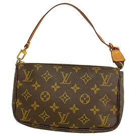 Louis Vuitton Monogram Pochette Accessoires M51980 Marrone