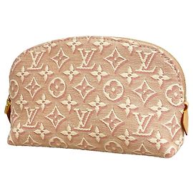 Louis Vuitton Monogram Jacquard Pochette Tic PM Rose