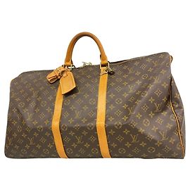 Louis Vuitton Boston Monogram Keepall 55 Marrone