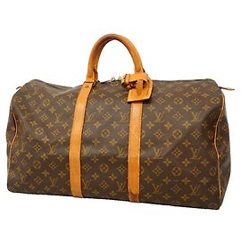 Sac Louis Vuitton Boston Monogram Keepall 50 Marron