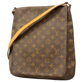 Borsa a tracolla Louis Vuitton Monogram Musette Marrone