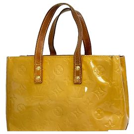 Sac à main Louis Vuitton Vernis Lead PM Beige