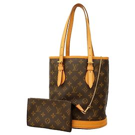 Borsa Tote Louis Vuitton Monogram Bucket PM Marrone