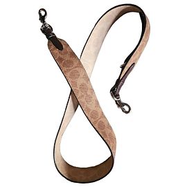 Coach monogram coated canvas and brown leather shoulder bag Brown Monogram