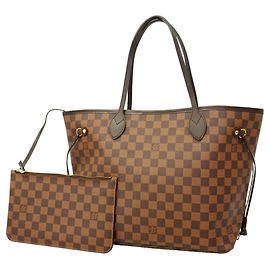 Sac cabas Louis Vuitton Damier Neverfull MM Damier ebène