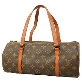 Borsa Louis Vuitton Damier Papillon 30 Marrone