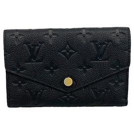 Cartera Louis Vuitton Tri-fold en Noir Negro