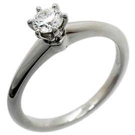 Tiffany & Co. Platinum Solitaire Band Ring Other
