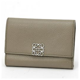 Loewe Anagram Vertical Wallet Khaki