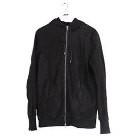 Iro Black Leather Jacket Men M Black