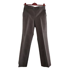 Gucci Wool Gabardine Tailored Pants Grey