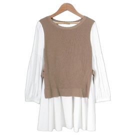 Autre Marque Tunique en maille TO BE CHIC Beige Autre