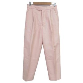 Autre Marque Calças afuniladas Drawer em sarja de algodão e nylon Rosa