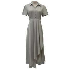 Autre Marque Robe Rirandture à plis latéraux Marron