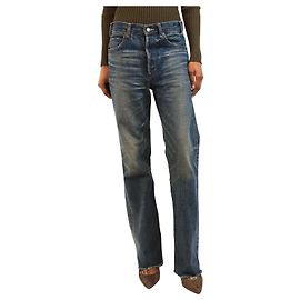Versace Vaqueros rectos azules - size UK 8 Azul