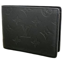 Louis Vuitton Monogram Shadow Bill Wallet Black