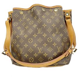 Bolsa de Ombro Louis Vuitton Monogram Petit Noé Marrom